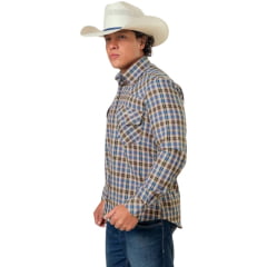 Camisa Masculina Texas Farm Flanelada Western Xadrez Policromado - Ref:CAL653