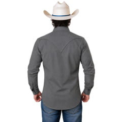 Camisa Masculina Texas Farm Flanelada Western Xadrez Preto - Ref:CAL655