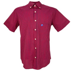 Camisa Masculina Calf Rope Jeans Manga Curta Xadrez Com Bolso Ref:9102/9105 - Escolha a cor