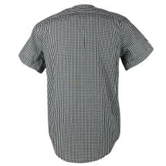 Camisa Masculina Laço Forte Manga Curta Xadrez Preto/Branco Com  Logo Bordô Ref:M.C.S.X.9205