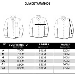 Camisa Masculina Laço Forte Manga Longa Listrada Azul/Branco Com Logo Azul Ref:M.L.S.X 2025