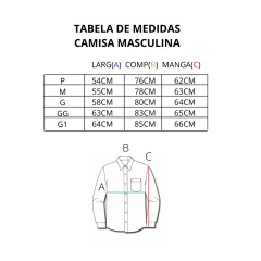 Camisa Masculina Laço Forte Manga Longa Slim Xadrez - Ref.M.L.S.X.3161 - Escolha a cor