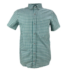 Camisa Masculina Laço Forte Slim Xadrez Verde Manga Curta Ref: M.C.S.X 9205