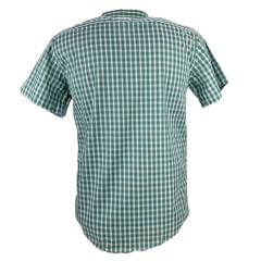 Camisa Masculina Laço Forte Slim Xadrez Verde Manga Curta Ref: M.C.S.X 9205