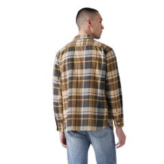 Camisa Masculina Levi's Flanelada Xadrez Preto Ref 195870297