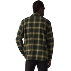 Camisa Masculina Levi's Manga Longa Xadrez Verde Flanelada The Worker Relaxed Fit Ref:195870355