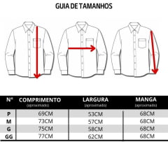 Camisa Masculina Minuty Manga Longa Casual Xadrez Pequeno Azul/Branco Ref:2910