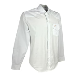 Camisa Masculina MX 72 Concept Fit Com Elastano Branco Ref: 24112