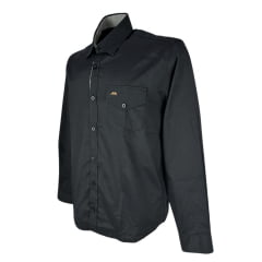 Camisa Masculina MX 72 Concept Fit Com Elastano Preto Com Bolso Ref: 24122