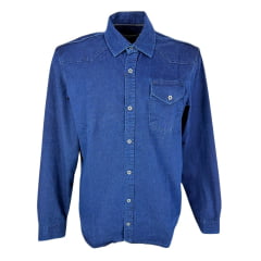 Camisa Masculina MX 72 Concept Fit Jeans Country Azul Escuro R. 24108