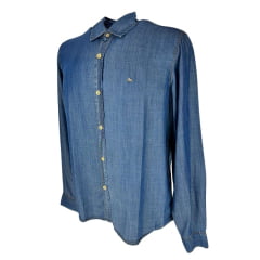 Camisa Masculina MX 72 Concept Fit Tencel Azul - Ref: 24103