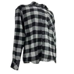 Camisa Masculina MX 72 Concept Flanela Cinza e Preto R.24027