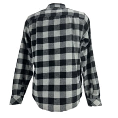 Camisa Masculina MX 72 Concept Flanela Cinza e Preto R.24027