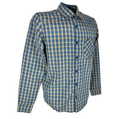 Camisa Masculina MX 72 Concept Tradicional Xadrez Azul Ref: 19016