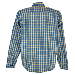 Camisa Masculina MX 72 Concept Tradicional Xadrez Azul Ref: 19016