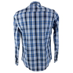 Camisa Masculina MX 72 Country Manga Longa Xadrez Azul 100% Austin Ref: 25565