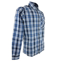 Camisa Masculina MX 72 Country Manga Longa Xadrez Azul 100% Austin Ref: 25565