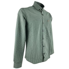 Camisa Masculina MX 72 Country Manga Longa Xadrez Miudo Verde/Preto Turim Ref: 25564