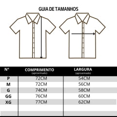 Camisa Masculina Os Moiadeiros Manga Curta Xadrez Laranja Logo Bordado Verde Ref:CMC2458