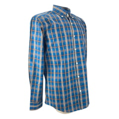 Camisa Masculina Os Moiadeiros Xadrez Azul E Bege R.CML 2308