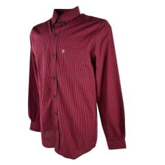 Camisa Masculina Os Vaqueiros Manga Longa Xadrez Azul/Vermelho Com Logo No Bolso REF: V19-7003XP