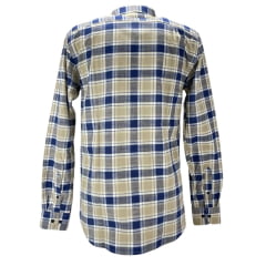 Camisa Masculina Pampa Sul Azul/Bege - Ref. 16106-IS