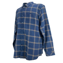 Camisa Masculina Plus Size MX 72 Concept Flanela Azul Marinho R.24042