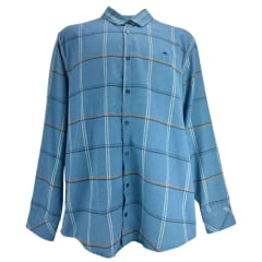 Camisa Masculina Plus Size MX 72 Concept Flanela Azul R.24042