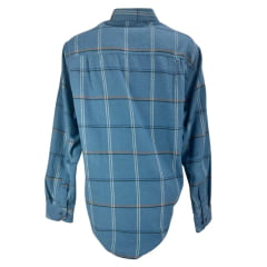 Camisa Masculina Plus Size MX 72 Concept Flanela Azul R.24042