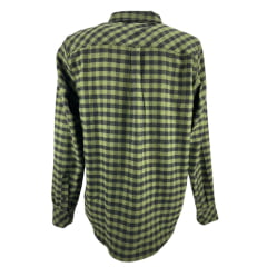 Camisa Masculina Pura Raça Country Manga Longa Flanela Xadrez Verde R.07.0077.0036