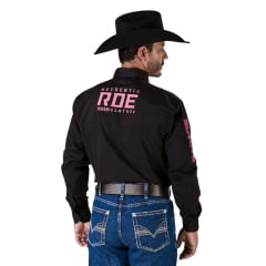Camisa Masculina Radade Manga Longa Bordada Authentic RDE Ref: 3207