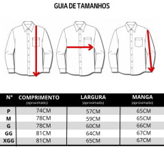 Camisa Masculina Radade Manga Longa Brownstone Preta Bordado Dourado Ref: 4625