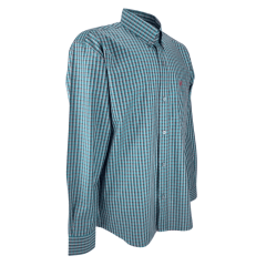 Camisa Masculina Radade Manga Longa Xadrez Verde Escuro Ref:XN FIFTY