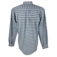 Camisa Masculina Radade Xadrez Azul Com Azul Bordo Manga Longa