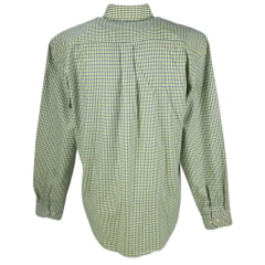 Camisa Masculina Radade Xadrez Verde Com Logo Azul Manga Longa