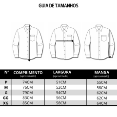 Camisa Masculina Texas Farm Competição Manga Longa Azul Marinho Com Bordado Bege Ref.CP007