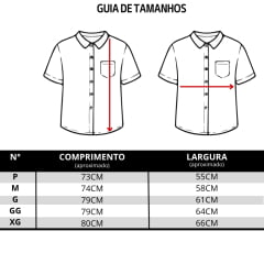 Camisa Masculina Texas Farm Manga Curta Xadrez Azul Claro Logo Azul Marinho REF:CAC818