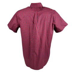 Camisa Masculina Texas Farm Manga Curta Xadrez Vermelho/Azul Ref:CAC753