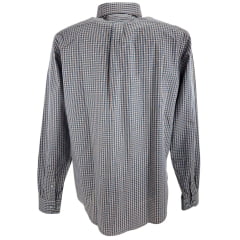 Camisa Masculina Texas Farm Manga Longa Xadrez Azul/Bege Ref: CAL560