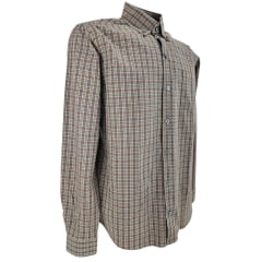 Camisa Masculina Texas Farm Manga Longa Xadrez Caramelo/Verde/Azul Ref: CAL558