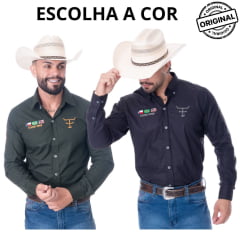 Camisa Masculina Texas Farm Para Competição Manga Longa Bordado - Ref.CP007 - Escolha a cor