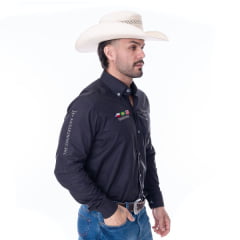 Camisa Masculina Texas Farm Para Competição Manga Longa Bordado - Ref.CP007 - Escolha a cor