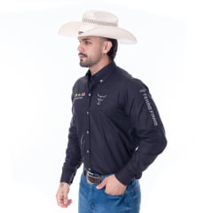 Camisa Masculina Texas Farm Para Competição Manga Longa Bordado - Ref.CP007 - Escolha a cor