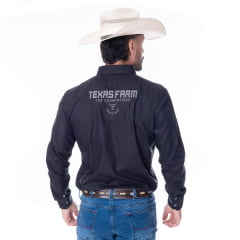 Camisa Masculina Texas Farm Para Competição Manga Longa Bordado - Ref.CP007 - Escolha a cor