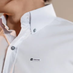 Camisa Masculina Texas Farm Slim Fit Manga Longa Branco REF: CAL567