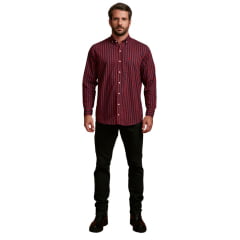 Camisa Masculina TXC Custom Vermelho Manga Longa - Ref: 2932L