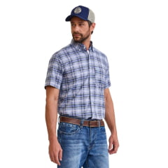 Camisa Masculina TXC Manga Curta Flame Xadrez Verde REF: 29410C