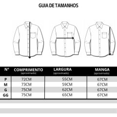 Camisa Masculina TXC Manga Longa Regular Custom Xadrez Laranja/Cru Com Logo Bordada em Azul Ref29120L