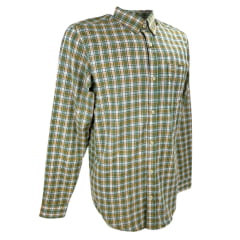 Camisa Masculina TXC Regular Custom Manga Longa Xadrez Verde/Bege Ref.29182 L