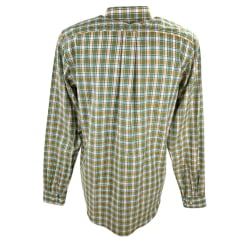 Camisa Masculina TXC Regular Custom Manga Longa Xadrez Verde/Bege Ref.29182 L